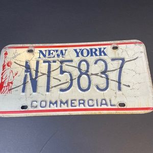 New York Commercial License Plate